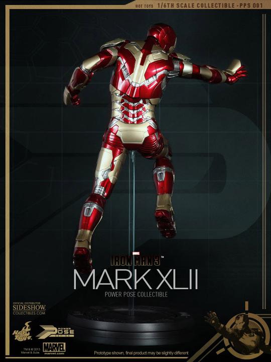 Produktbild Hot Toys Iron Man 3 Power Pose Series Action Figure Iron Man Mark XLII