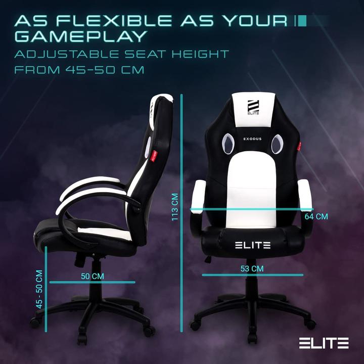 Produktbild Elite Gaming Stuhl EXODUS Ergonomischer Bürostuhl Schreibtischstuhl Chefsessel Sessel Racing Gaming-