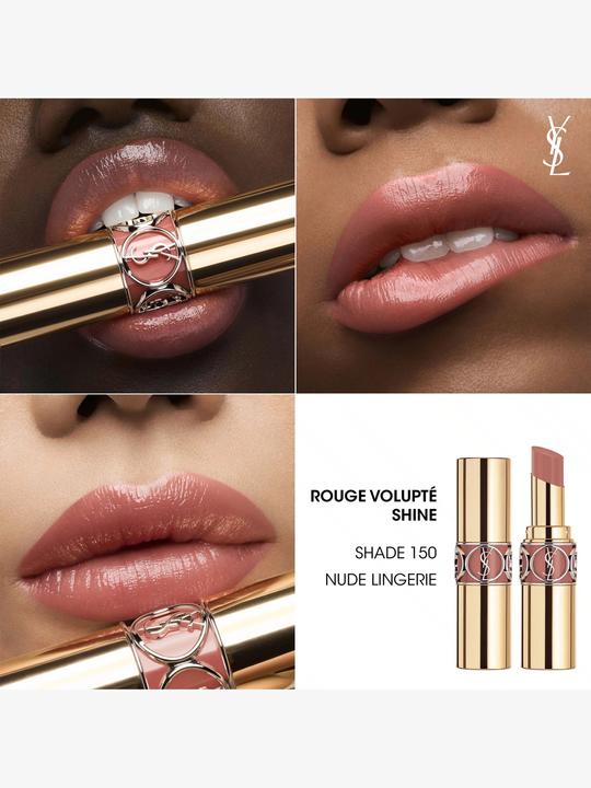 Actual product image Yves Saint Laurent Rouge Volupté Shine Nude Lingerie 150 (No. 150 - Nude Lingerie)