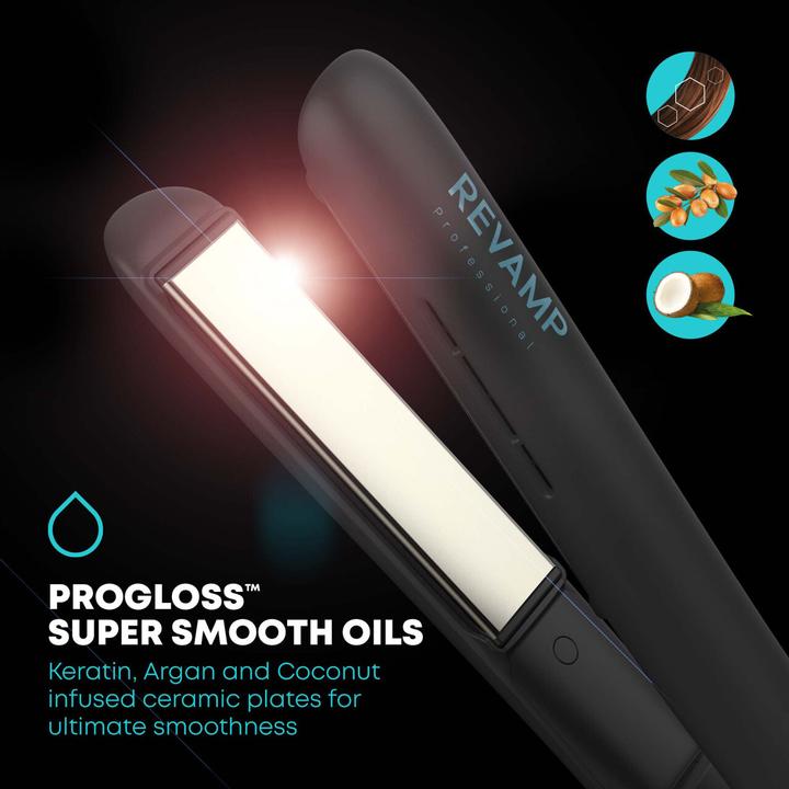 Produktbild Revamp Progloss Ion Shine stijltang met ionentechnologie - 6 Ionische stralen voor perfect glad haar en plu (Glätteisen)