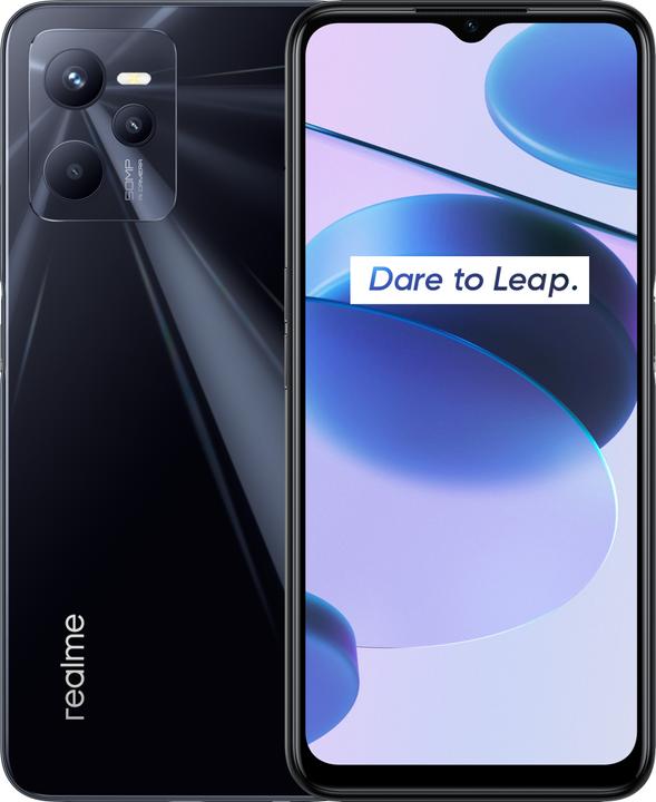 Produktbild realme C35 (128 GB, Glowing Black, 6.60", Hybrid Dual SIM, 4G)