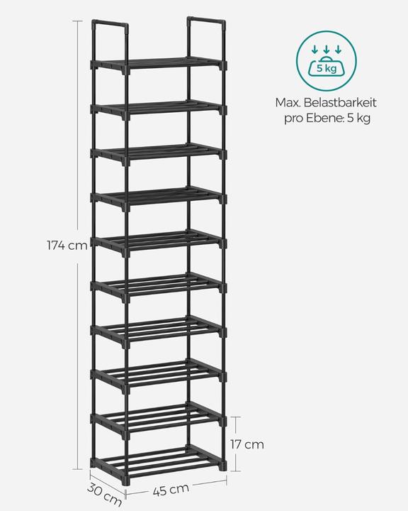 Actual product image Songmics Haley (45 x 30 x 174 cm)