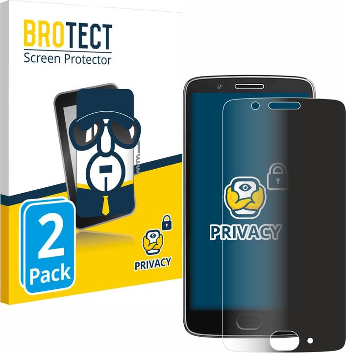 Actual product image BROTECT Anti-spy privacy film Blue light protection film (2 Piece, Motorola Moto G5)