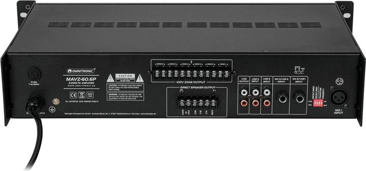 Produktbild Omnitronic MAVZ-60.6P ELA-Mischverstärker (Verstärker)