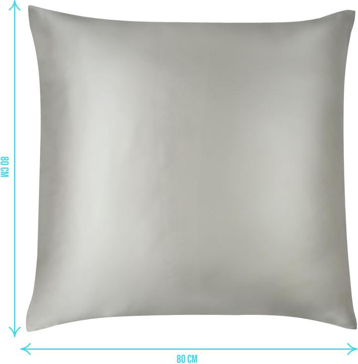 Actual product image Aspero Seiden Kissenbezug 80x80 cm (Duvet cover, 80 x 80 cm)