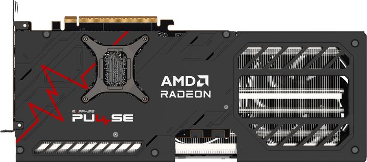 Actual product image Sapphire Pulse Radeon RX 9070 XT Gaming (16 GB)
