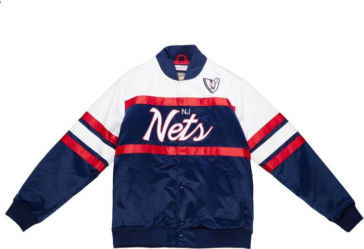Mitchell & Ness M&N Heavyweight Satin Jacke - SCRIPT New Jersey Nets - XL (XL)