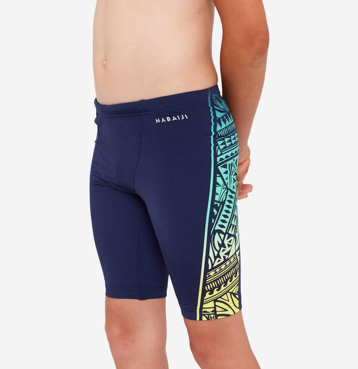 Image du produit Nabaiji Maillot de bain jammer natation Garçon - 500 Fitib fatu jaune (12, 13, 14)