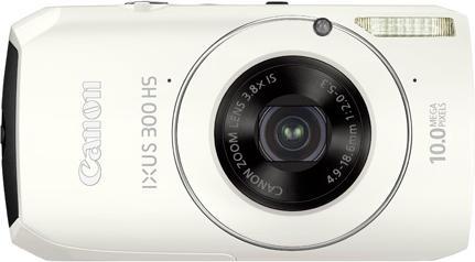 Canon IXUS 300 HS, 10 Mpixel CMOS Sensor, 3.8x Zoom, Weiss (1/2,3'')