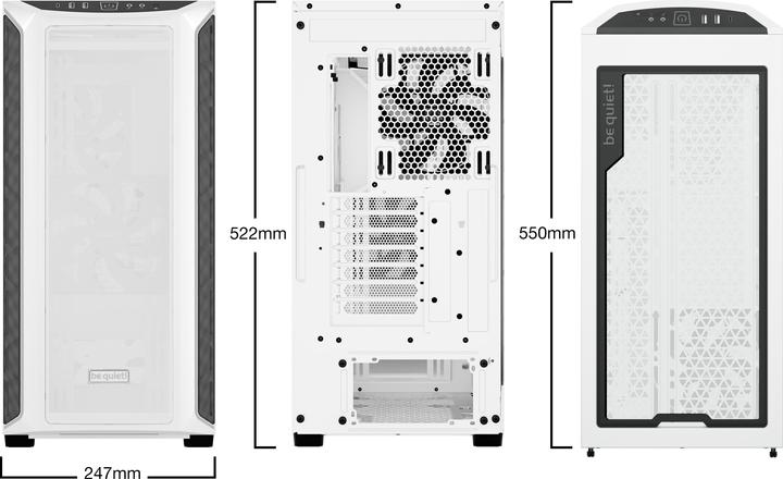 Actual product image be quiet! hadow Base 800 DX (ATX, Mini-ITX, mATX)