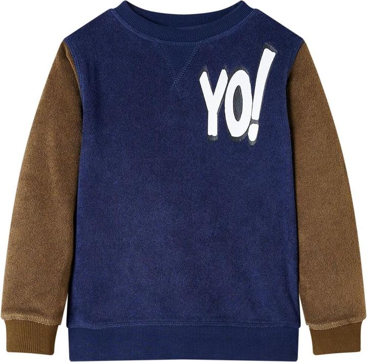 VidaXL Kinder-Sweatshirt Dunkles Marineblau 128,Material: 85 (128)