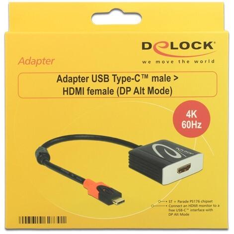 Produktbild Delock USB Typ-C zu (HDMI, 20 cm)