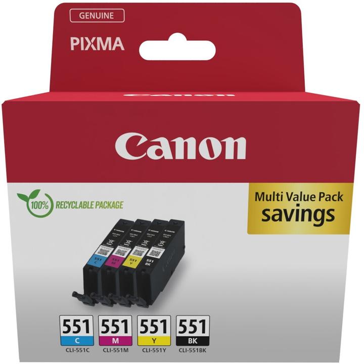 Produktbild Canon CLI-551 Ink Cartridge C/M/Y/BK (C, M, Y, BK)