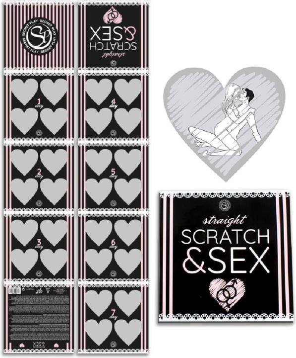 Produktbild Secret play Scratch & Sex Straight (Kartenspiel, Deutsch, Spanisch, Französisch, Portugiesisch, Englisch)