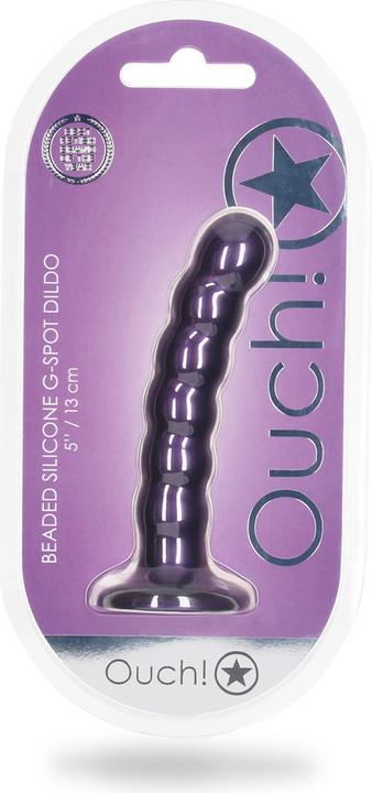 Produktbild Ouch! Beaded Silicone G-Spot Dildo - 5" / 13 cm