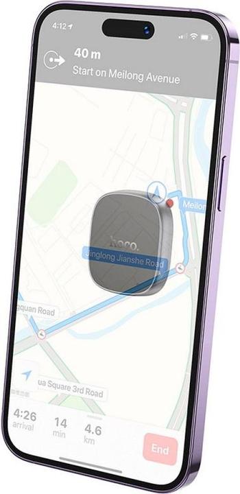 Actual product image Hoco Magnetic Car Holder H52 Grey