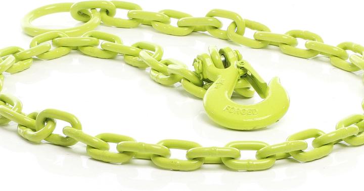Produktbild XPOtool Forstkette Rückekette rund 1,65m x 8mm Aufhängeglied Sicherheitshaken