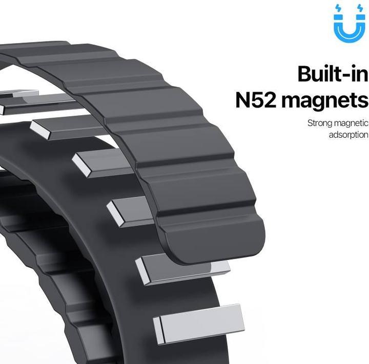Actual product image Dux Ducis OA Strap Apple Watch 38mm/40mm/41mm - Black (38 mm, 40 mm, 41 mm, Silicone (liquid))