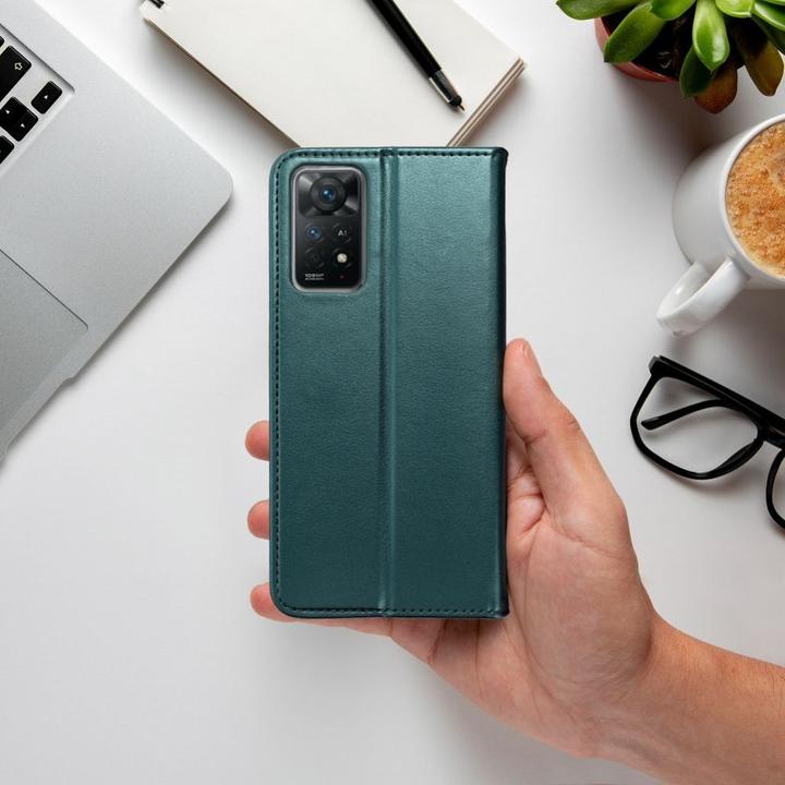 Actual product image OEM Book case SMART MAGNETO Book case for XIAOMI Redmi Note 14 5G dark green (Xiaomi Redmi Note 14 5G)