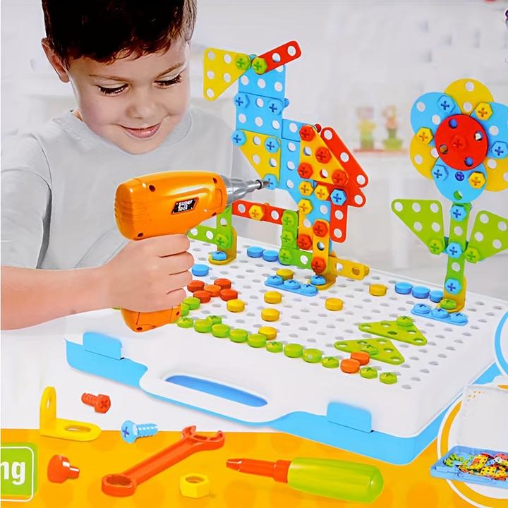 Produktbild Activity Board STEM-Spielzeug für Kinder, Konstruktions- und Bohrspielzeug für Kinder, Konstruktionsspiele mit