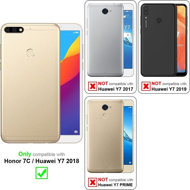 Immagine prodotto Cadorabo Custodia per Honor 7C / Huawei Y7 2018 universale (Huawei Y7 (2018))