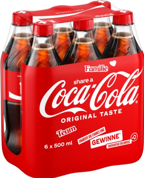 Produktbild Coca Cola Original Taste (6 x 50 cl)