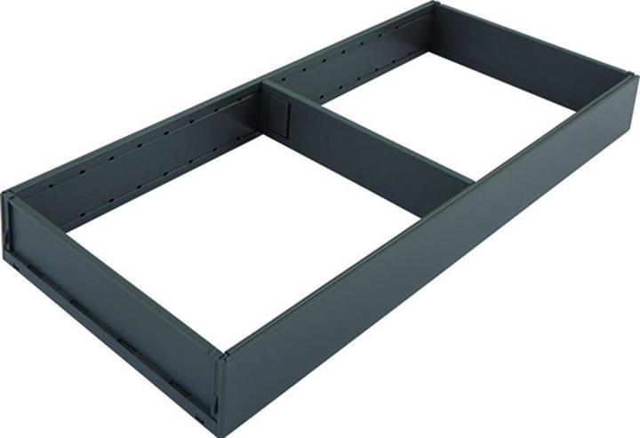 Image du produit Blum Ambia-Line Cadre de tiroir large - 622x200x50mm, acier noir carbone mat