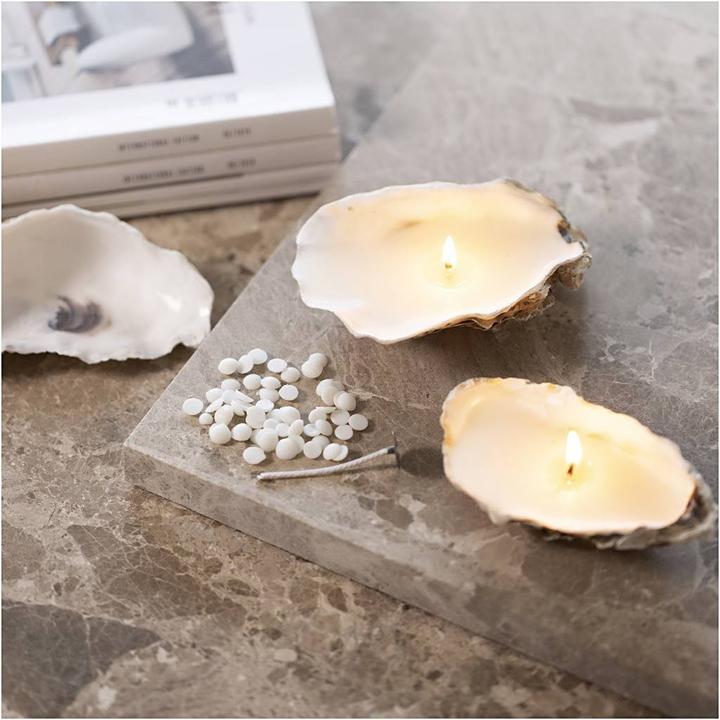 Produktbild Creativ Company Mini Craft Kit - Candle Casting - Soy Candles In Oyster Shells (977738)