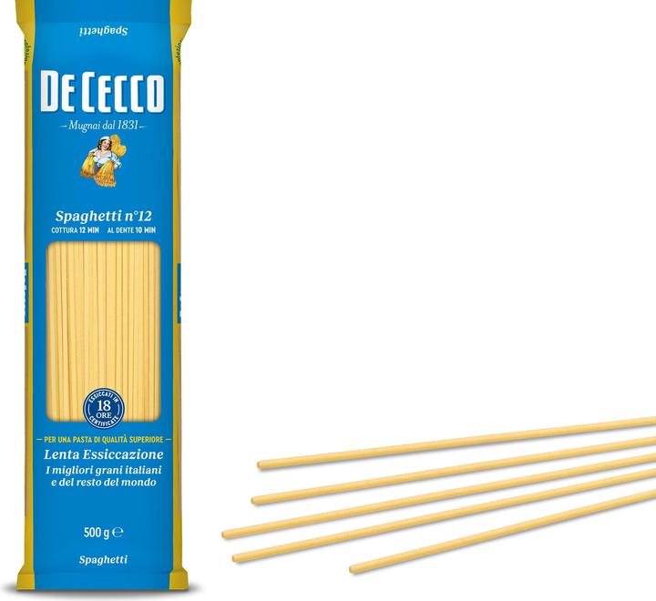 Immagine prodotto De Cecco Spaghetti n. 12 (500 g)