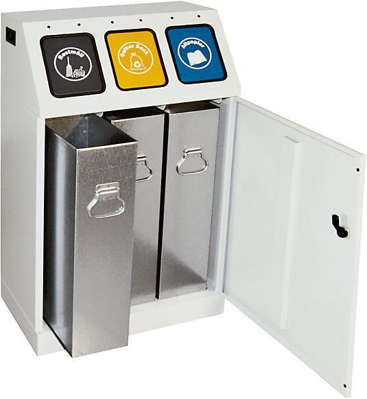 Produktbild kaiserkraft Wertstoffsammler, Stahl (90 l)