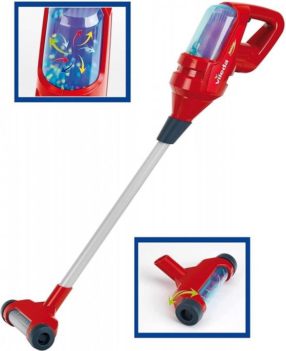 Immagine prodotto Theo Klein 6720 Carrello per le pulizie Vileda con aspirapolvere verticale I Include vari accessori tra cui moc