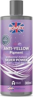 Produktbild Ronney Professional Silver Power Anti-Yellow Pigment Shmapoo Shampoo For Blonde. Bleached And Grey (300 ml, Flüssiges Shampoo)