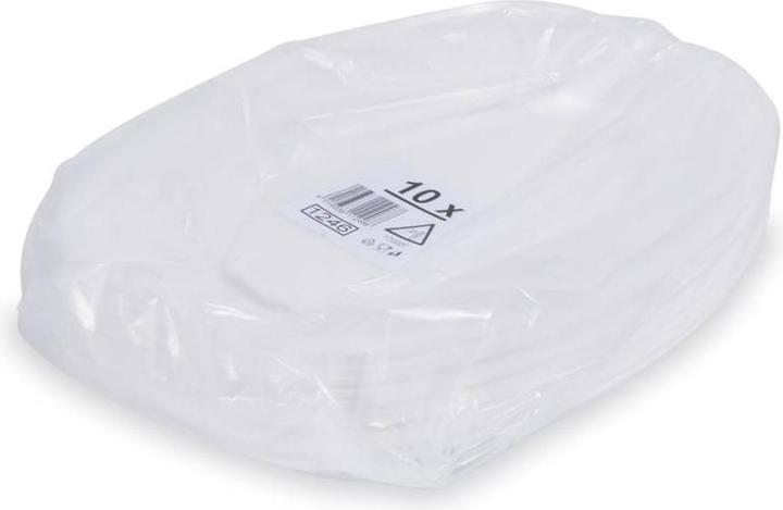 Produktbild Wimex.eu Party-Platte (XPS) oval weiss 35 x 24,7 cm - 10 Stück (10 x)