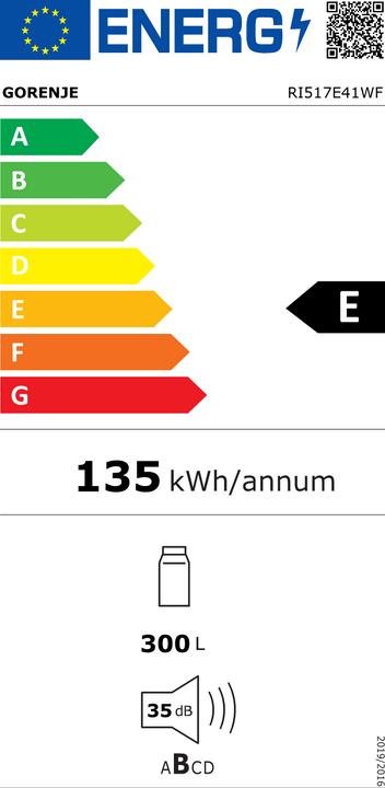 Energie-Label Gorenje RI517E41WF (300 l)