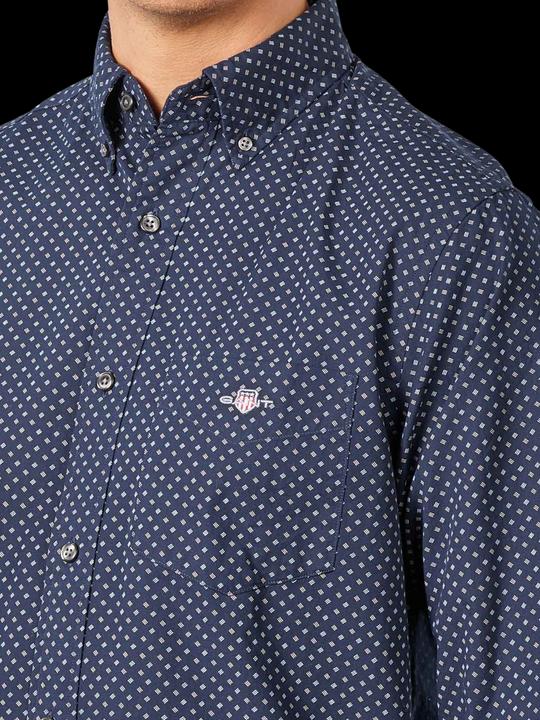 Immagine prodotto GANT Micro Print Shirt Long Sleeve Marine (M)