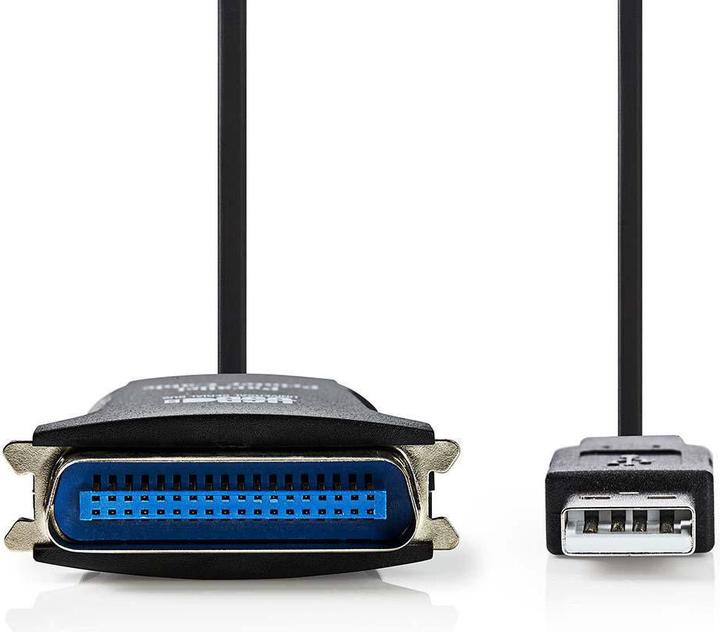Actual product image Nedis Centronics printer cable USB A plug - 3 pieces (2 m, USB 2.0)
