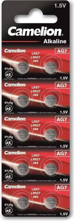Actual product image Camelion Battery Alkaline AG7 0% Mercury/Hg 10 pcs - Battery - 9V block (10 pcs., 34 mAh)