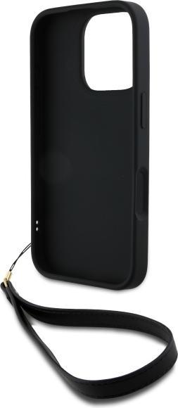 Produktbild DKNY DKHCP16LPBSWSK iPhone 16 Pro 6.3" czarny/black hardcase Wrist Strap Stock Logo (Apple iPhone 16 Pro)