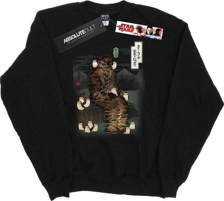 Star Wars The Last Jedi Japanese Chewbacca Porgs Sweatshirt (M)