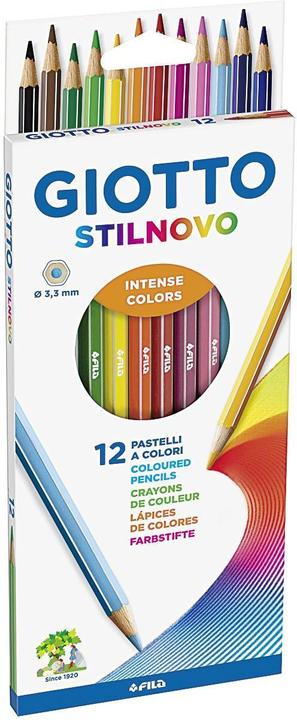 Actual product image Giotto Colored pencils Stilnovo cardboard box Multicolor, 12 pieces (Multicoloured, 12 x)