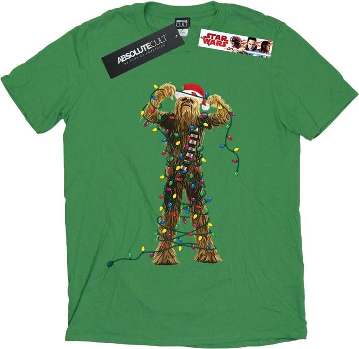 Star Wars Chewbacca Christmas Lights TShirt (S)