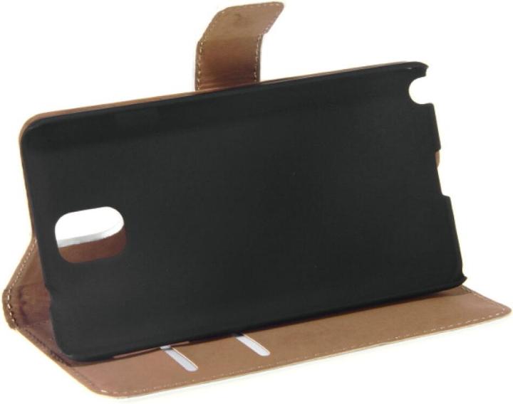 Productafbeelding OEM Slank lederen boekhoesje Galaxy Note 3 - wit 4250710547326 (Samsung Galaxy Note 3)