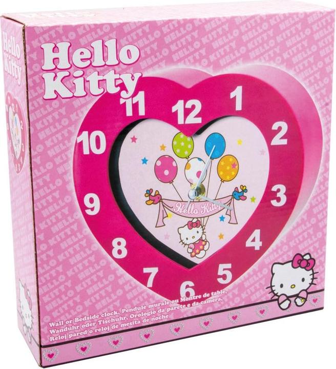 Image du produit Hello Kitty horloge murale en forme de coeur (24 cm)
