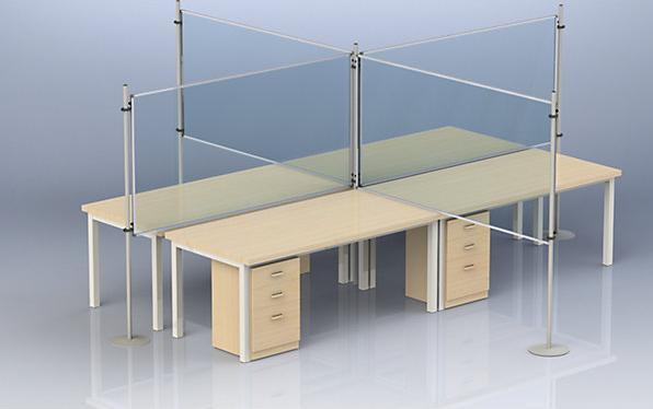 Immagine prodotto eurokraft basic Parete divisoria funzionale (1800 x 1200 mm)