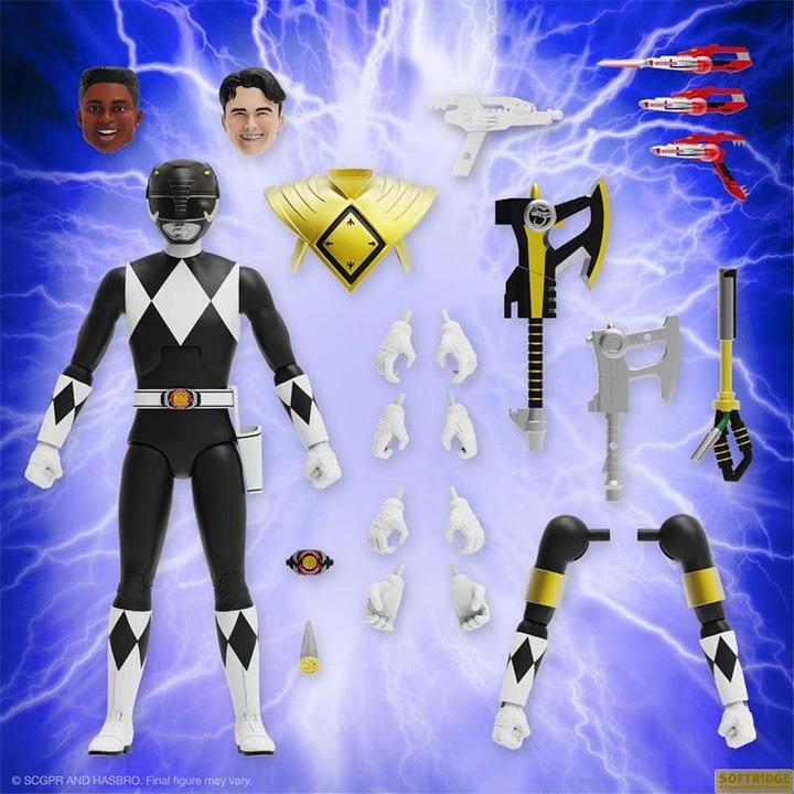Produktbild Super7 Mighty Morphin Power Rangers figurine Ultimates Black Ranger 18 cm