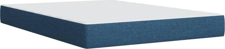 Image du produit VidaXL Boxspring Lit double Lit rembourré Matelas bleu 160x200cm Tissu (160 x 200 cm, 160 x 200 cm)