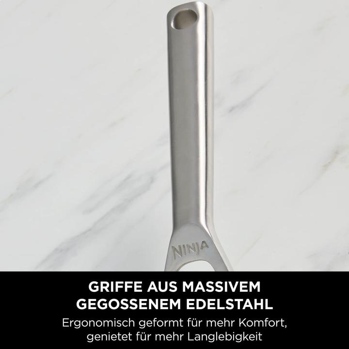 Produktbild Ninja NIA Bratpfanne 20cm EverCl.ES (20 cm, Bratpfanne, Edelstahl, Aluminium)
