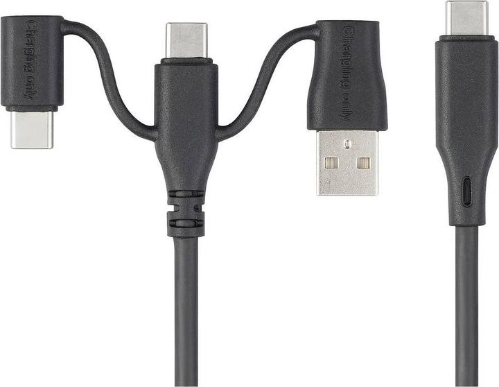 Produktbild Renkforce USB-Ladekabel USB 2.0 USB-C® 0.50 m Schwarz RF-6615906 (0.50 m, USB 2.0, 60 W)