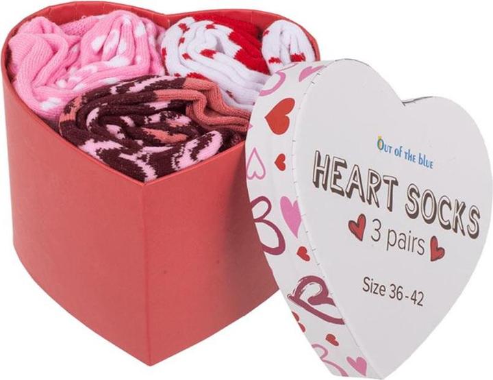 Immagine prodotto Sombo set di calzini da donna a forma di cuore (confezione da 3, 36 - 42)
