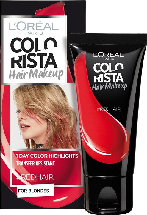 Actual product image L'Oréal Paris L'Oreal Colourista Hair Makeup Temporary Hair Dye RedHair (#RedHair)